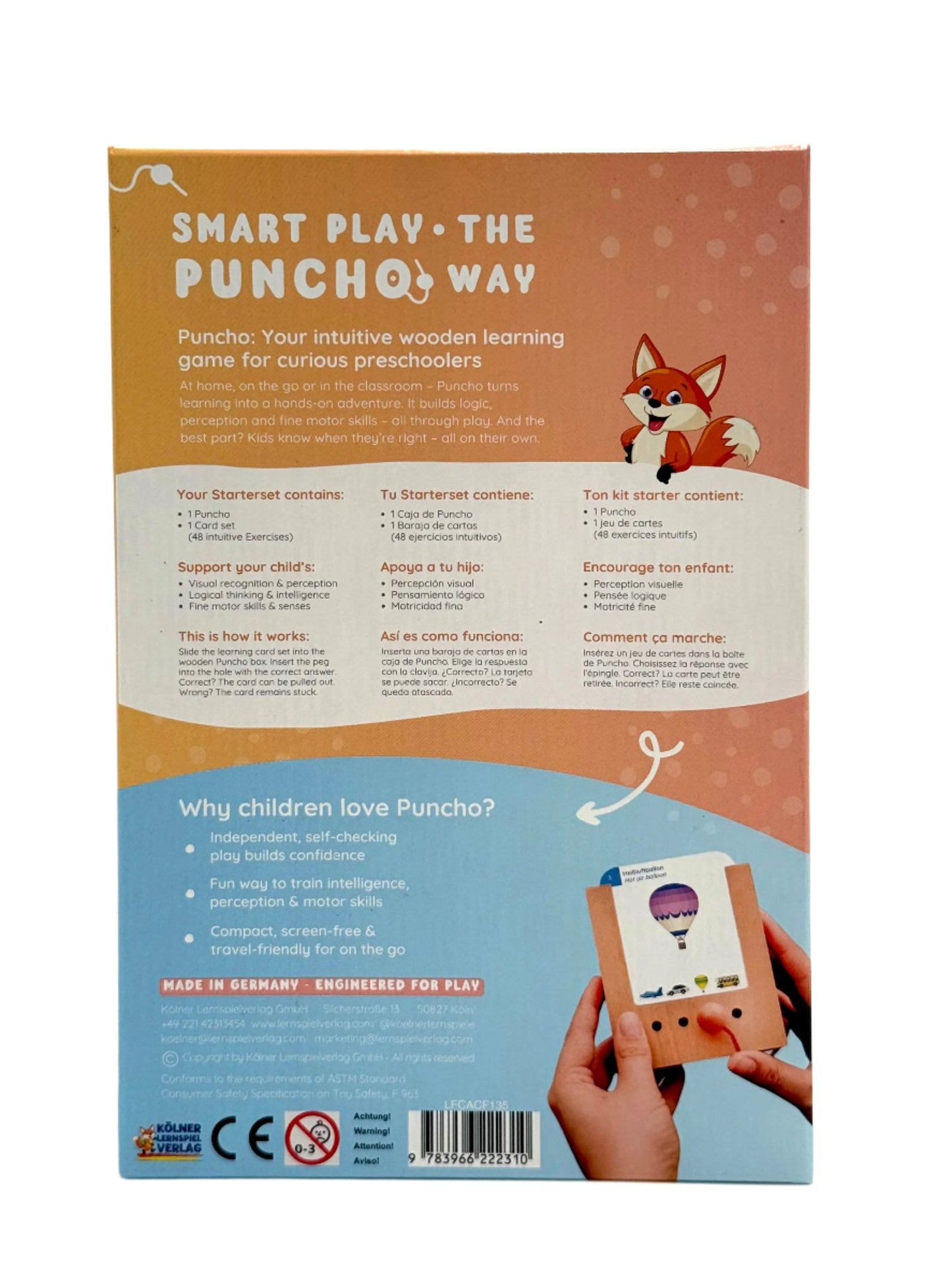 Puncho Starterset Ages 2+ With 1 Set of Cards
