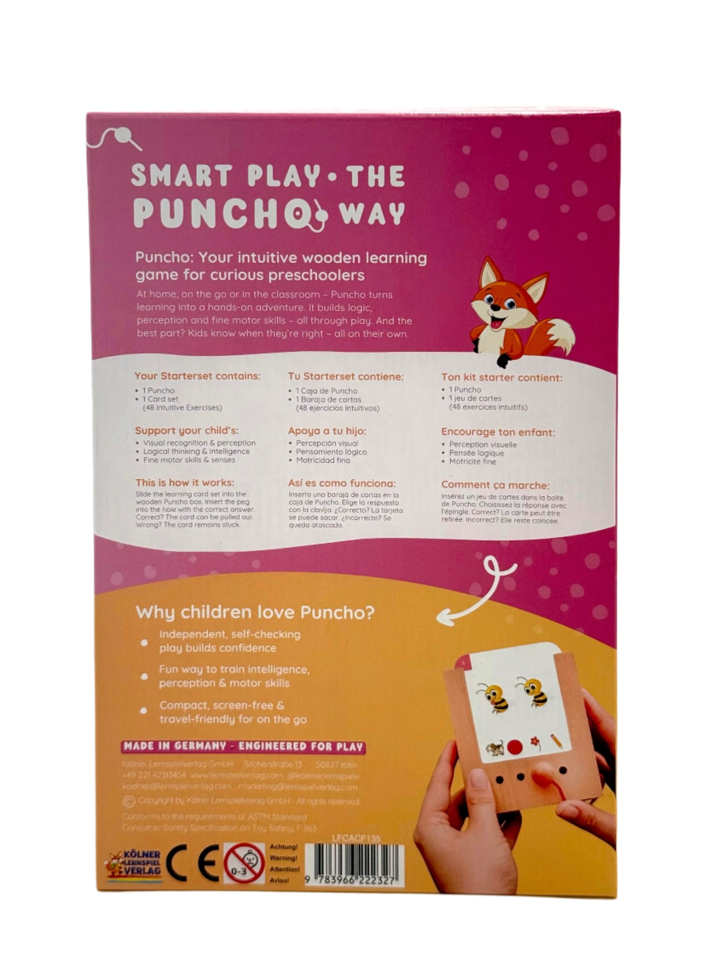 Puncho Starterset Ages 3+ With 1 Set of Cards