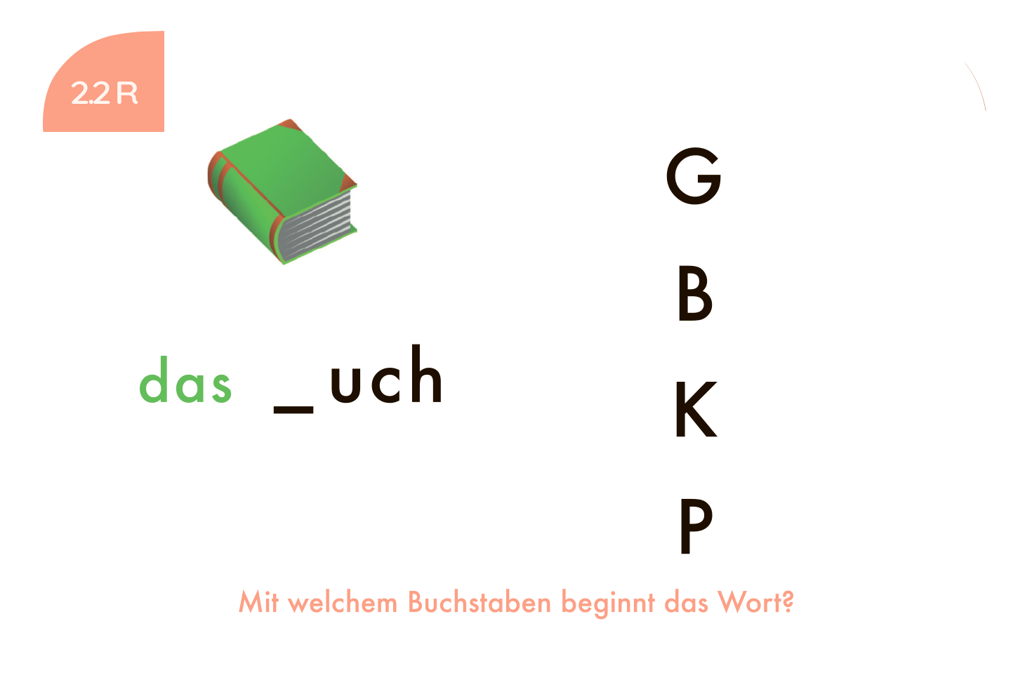 Finde den Anfangs- und Endbuchstaben