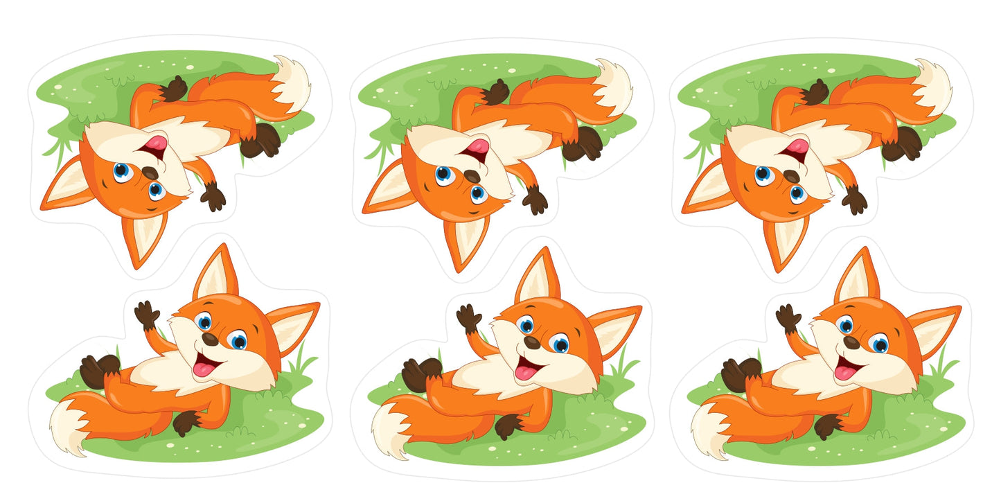 Fuchs Sticker Set: 5 Bögen mit verschiedenen Motiven