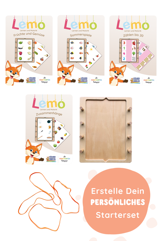 Dein persönliches Starterset: Lemo mit 4 Kartensätzen Deiner Wahl