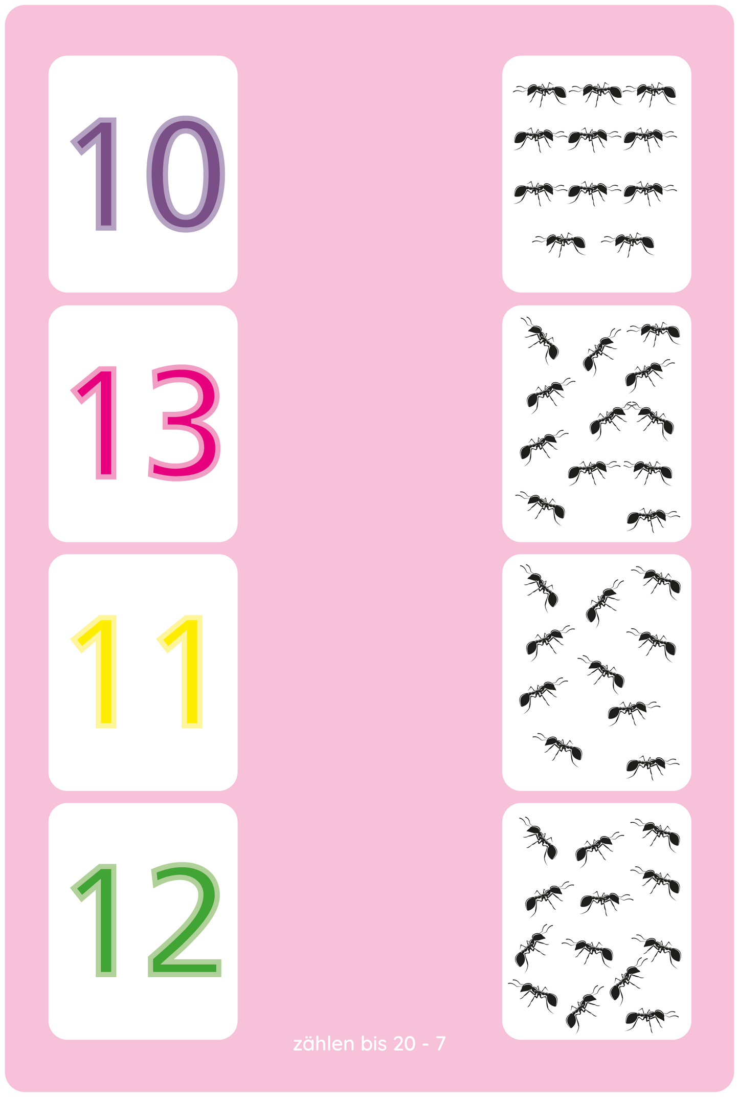 Lemo Kartensatz Zählen bis 20 (ab 5 Jahren)