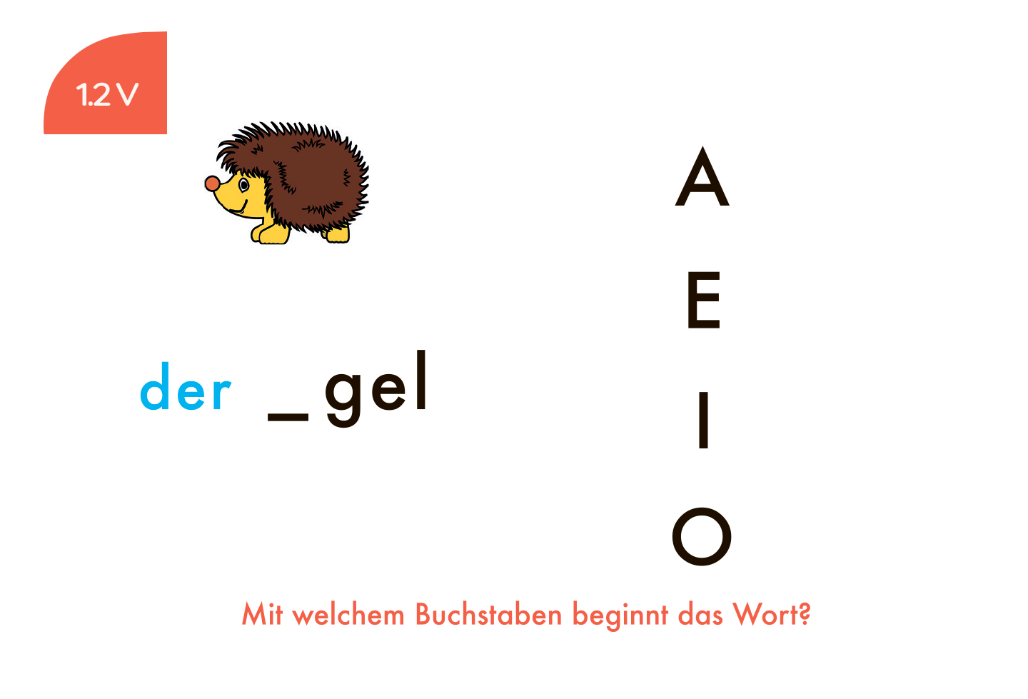 Finde den Anfangs- und Endbuchstaben